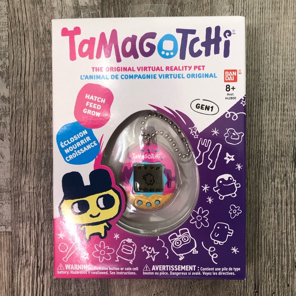 NIB Tamagotchi Virtual Pet Gen. 1 Pink Ice Cream